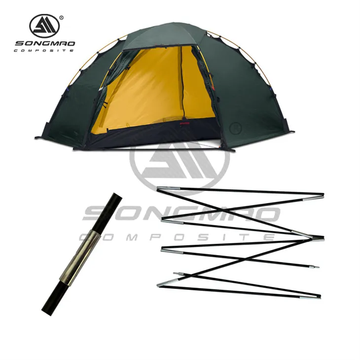 Glasfiberstænger til telte
